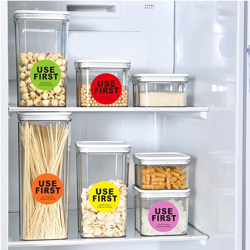 Hcode 1.5 inch â€œUse Firstâ€ Inventory Control Label Permanent Adhesive Restaurant Quality Food Labels 500Pcs/Roll - Image 5